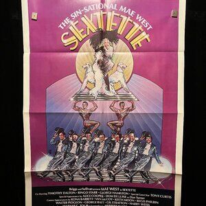 1979 Sextette One Sheet Movie Poster Mae West Male Revue Dancers